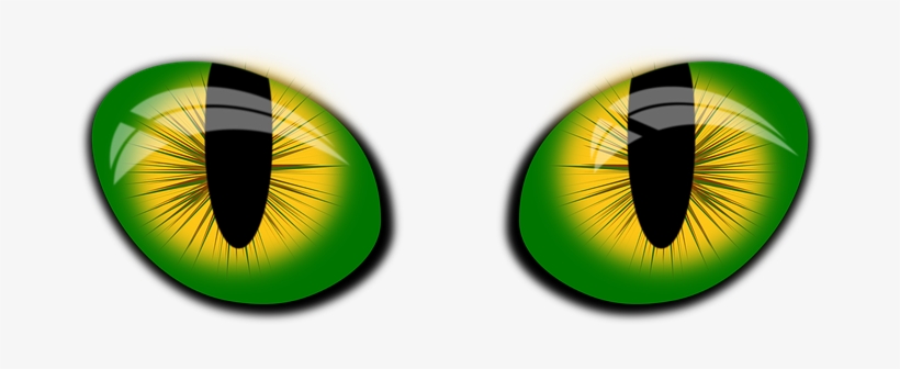 Eyes Vector Inkscape Eyes Eyes Cat's Eyes - Green Cat Sclera Contacts, transparent png download