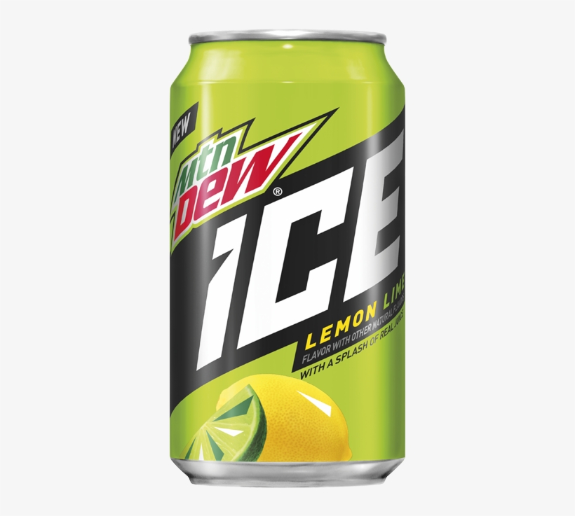 Mountain Dew Ice Lemon & Lime - Mtn Dew Ice Can, transparent png download