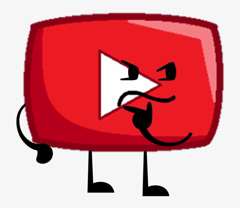 Youtube Play Button Pose - Youtube Bfdi, transparent png download