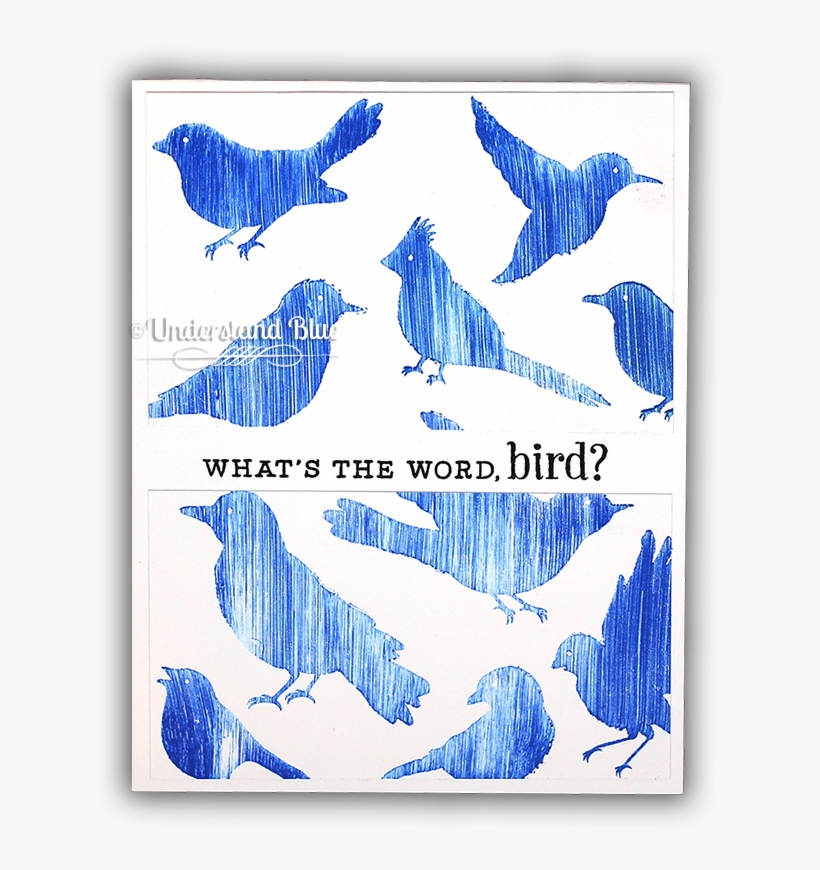 Swipe Stamping Birds By Understand Blue - Nightingale, transparent png download