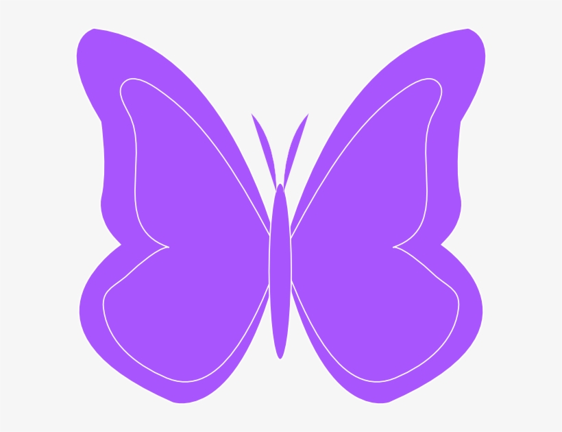 Butterfly Clipart Purple Butterfly - Clip Art, transparent png download
