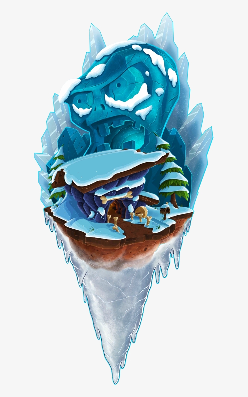 Frostbite Caves World Map Icon - Plants Vs. Zombies 2: It's About Time, transparent png download