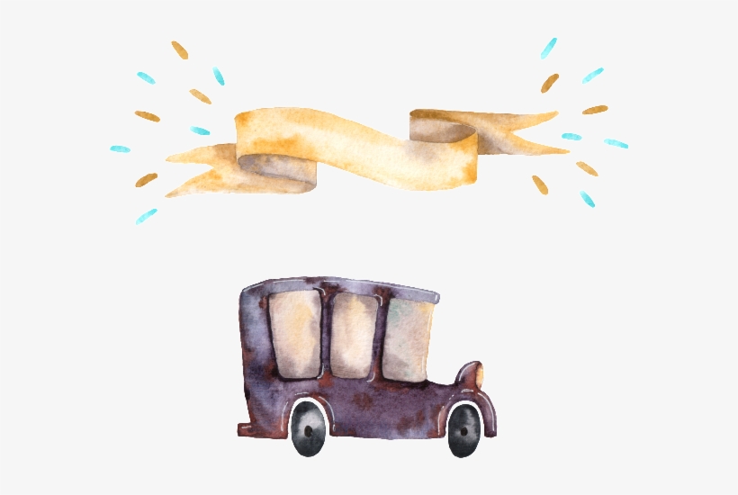 Hand-painted Brown Car Png Transparent Material - Creative Arts, transparent png download