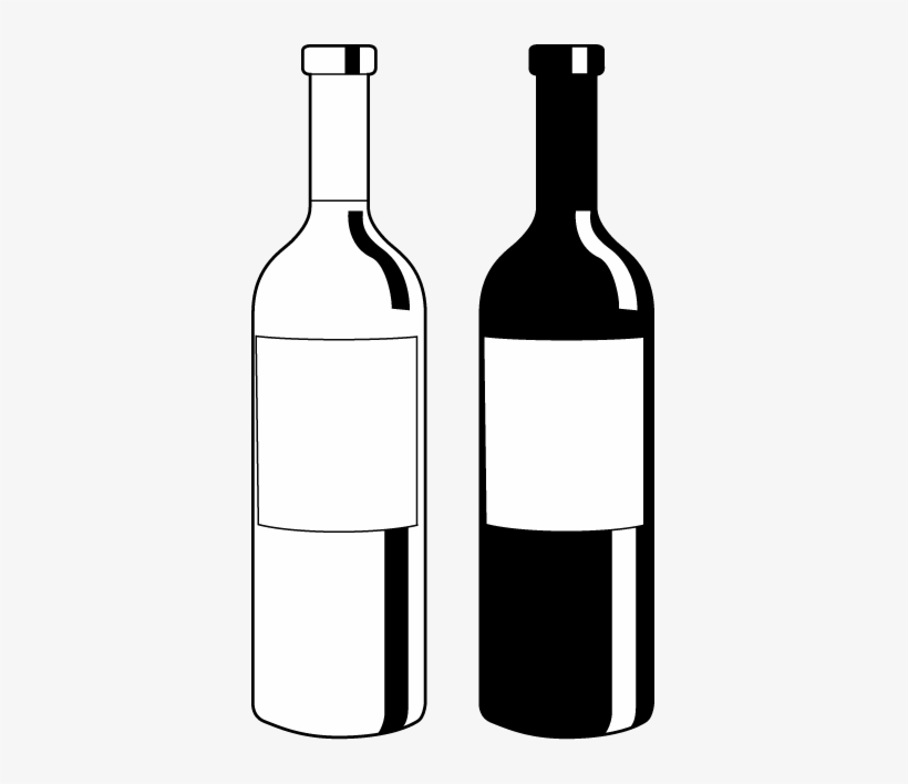 Download Alcohol Clipart Alcohol Bottle Wine Bottle Vector Black And