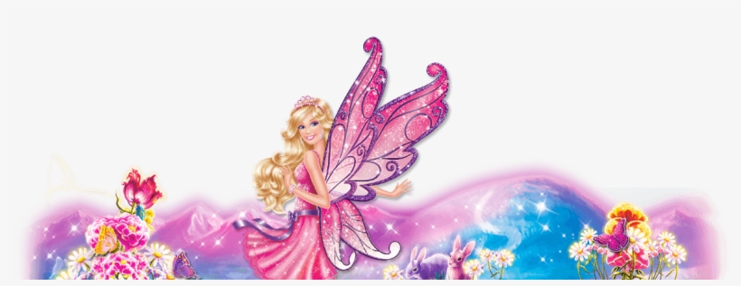 Explore Header Fairy Background - Barbie Invitation Template Blank, transparent png download