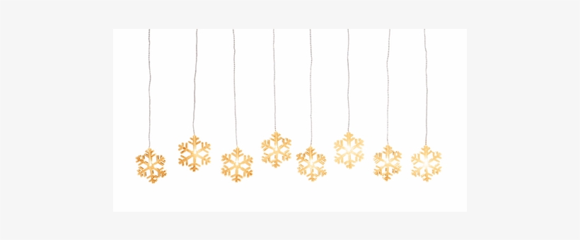 Led Curtain String Lights, Warm White Snowflakes - Earrings, transparent png download