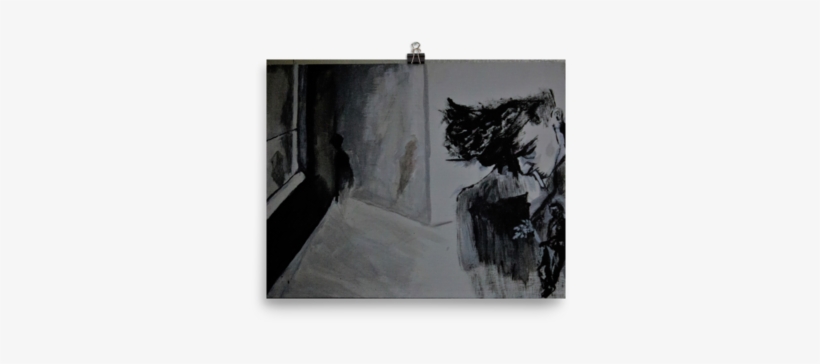 A Black And White Print Of Chance Rovski's Masterpiece - Painting, transparent png download