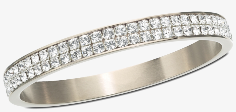 Silver Ring With Diamond Png Image - Swarovski New York Bangle, transparent png download