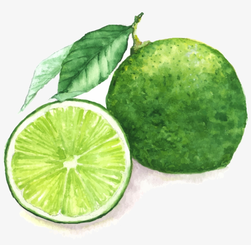Juice Lemon Watercolor Painting Lime, transparent png download