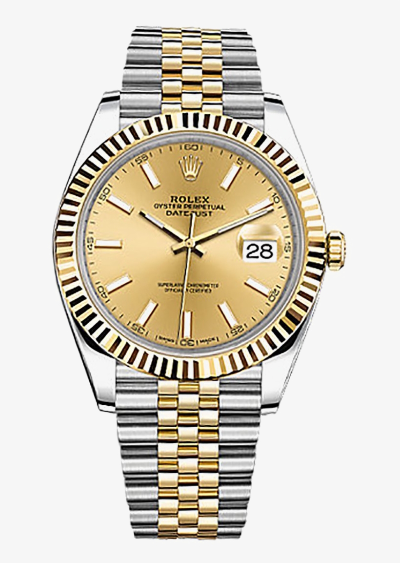 Rolex Png Image Background - Rolex Datejust Champagne, transparent png download