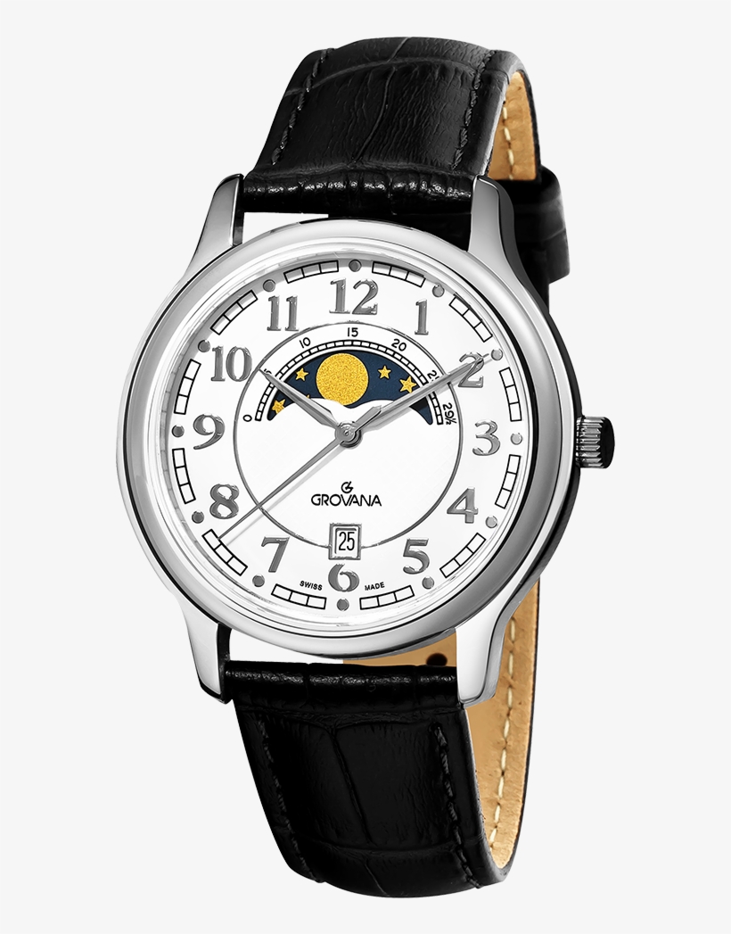 Grovana Moonphase Watch, transparent png download