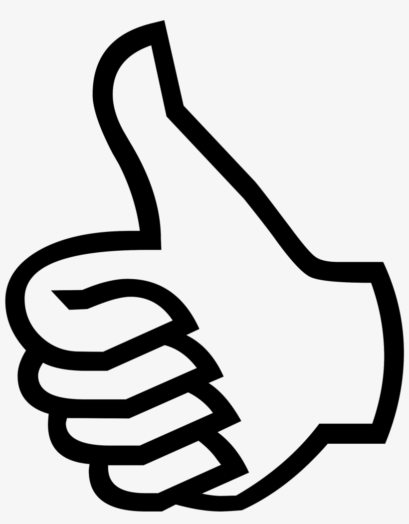 Free Vector Symbol Thumbs Up Clip Art - Thumbs Up Symbol, transparent png download