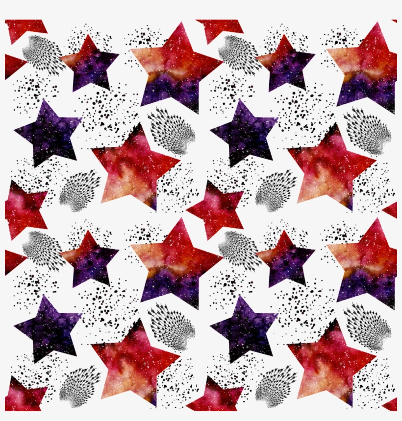 Hand Painted Orange Red Stars Background Png Transparent - Portable Network Graphics, transparent png download