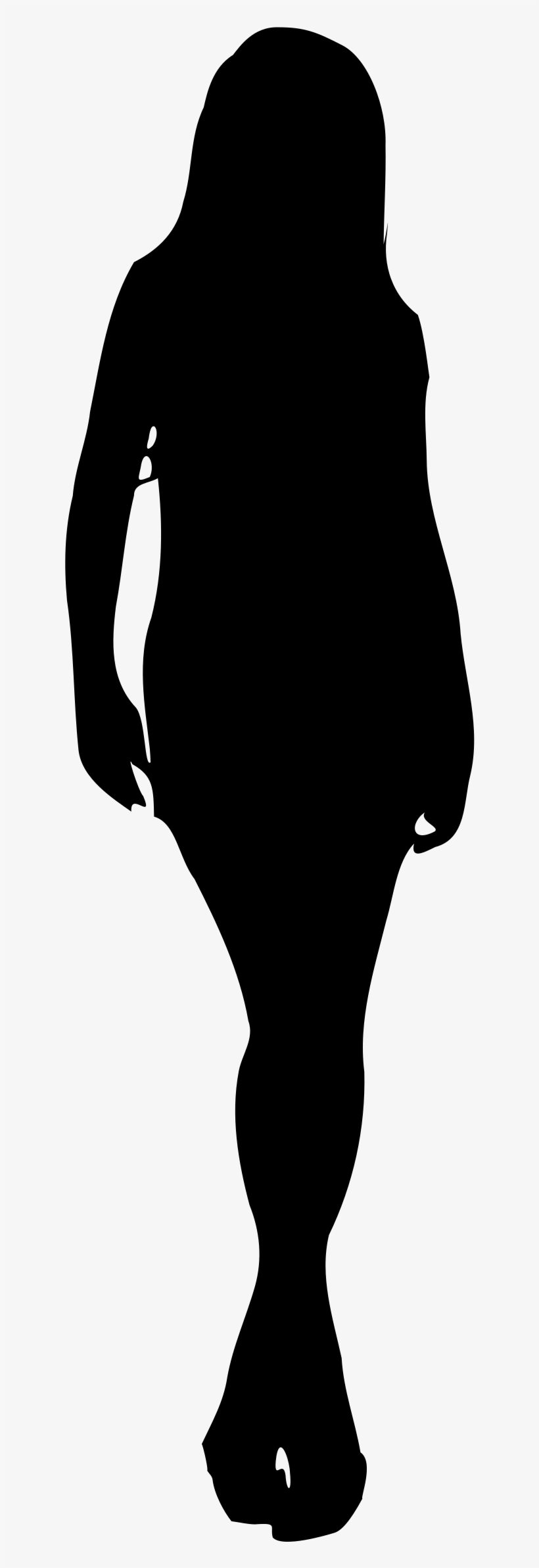 Silhouette Woman Female Person - Siluet Girl, transparent png download