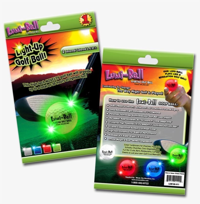 Led Golf Ball Package Design - Fluorescent Lamp, transparent png download