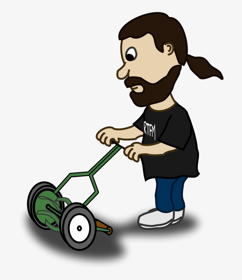 Pushing Lawn Mower Svg Clip Arts 474 X 594 Px, transparent png download