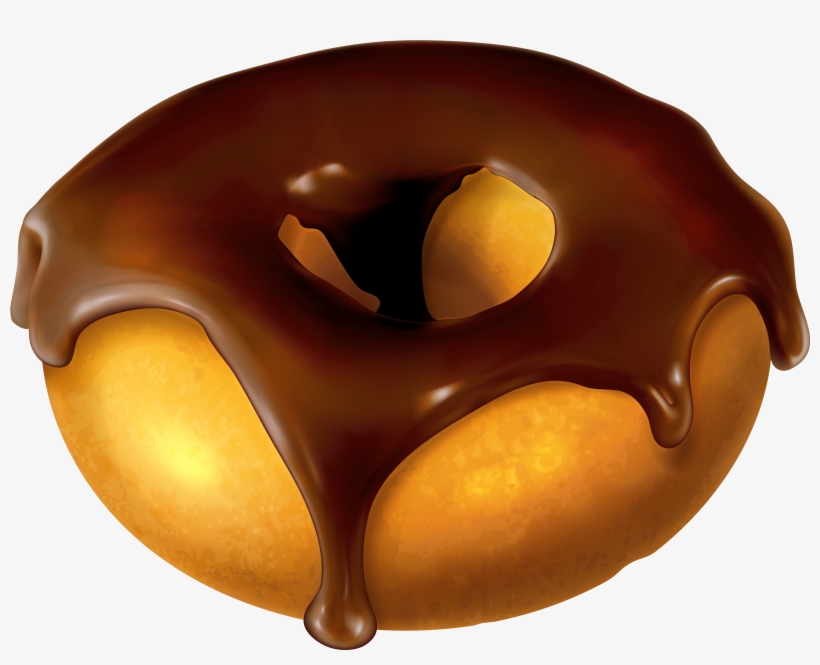 Chocolate Rosted Donut Png, transparent png download