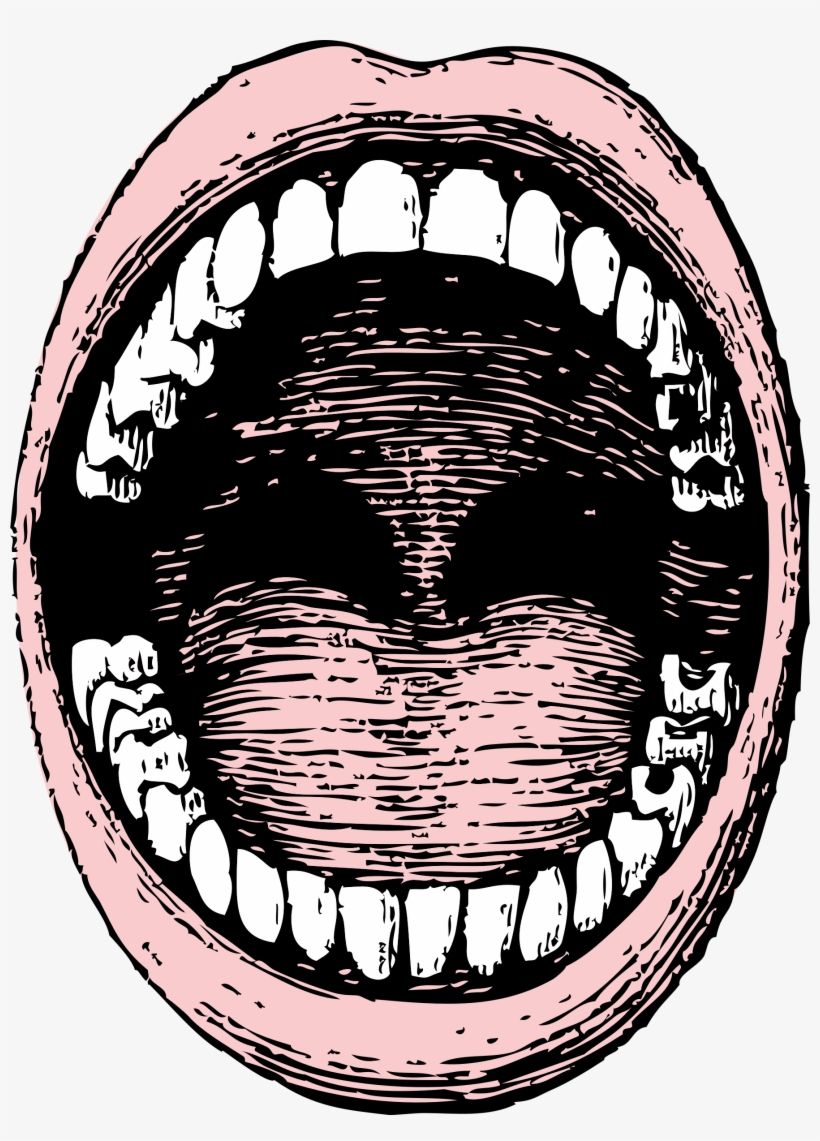 Vector Transparent Big Image Png - Open Mouth Drawing, transparent png download