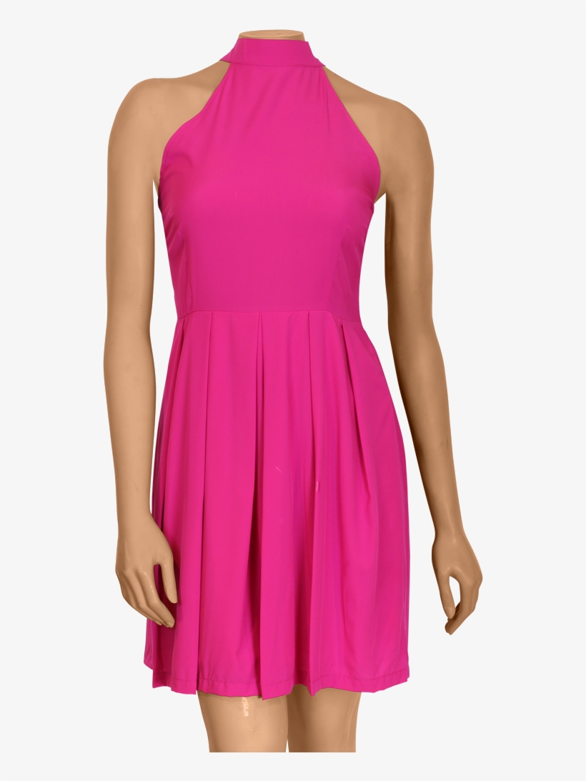 Fit And Flare Pink Dress V=1494484863 - Dress, transparent png download