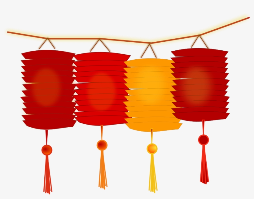 This Graphics Is Paper Lanterns About Asian, Asian, - Chinese New Year Lanterns Clipart, transparent png download