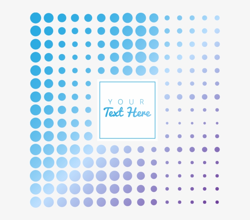 Abstract Blue Background With Dots, Halftone, Pattern, - Vector Graphics, transparent png download