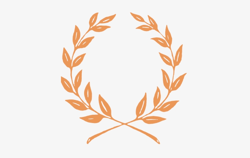 Orange-wreath - Leaves Logo Black And White, transparent png download