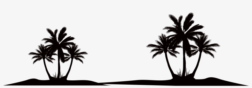 Silhouette Of Coconut Tree - Relax: Stop Being Busy, Take A Break, transparent png download