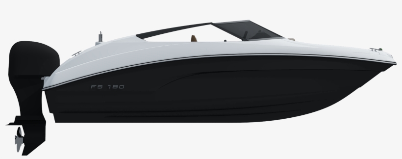 Lancha Fs Yachts Fs 180 Preta 3d 2 - Speedboat, transparent png download
