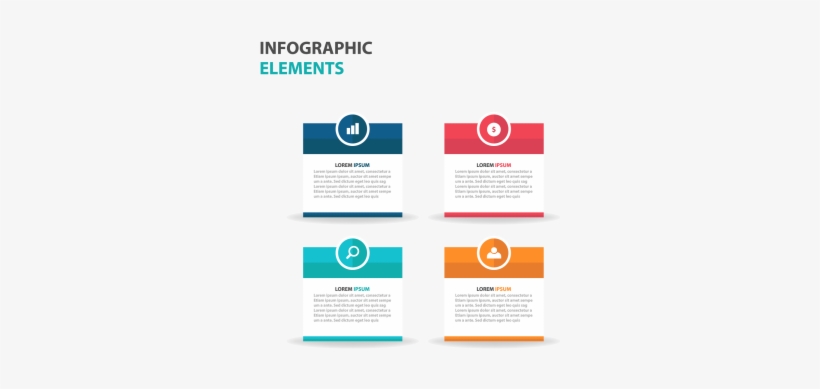 Abstract Colorful Text Box Business Infographics Elements, - Text Box Template Ppt, transparent png download