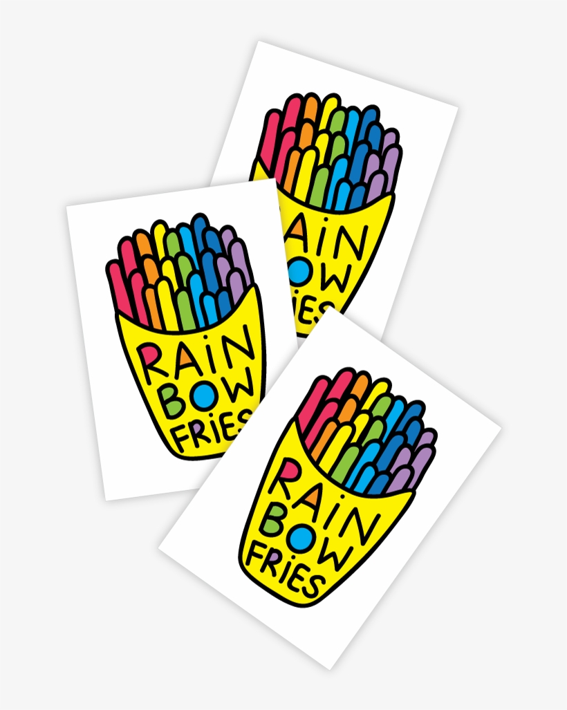 High Quality Temporary Tattoos With Oh So Yummy Rainbow, transparent png download