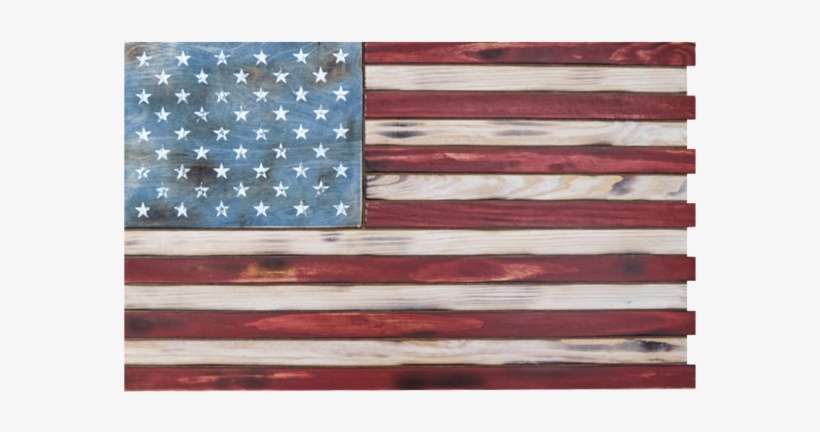Wooden Flag Color - 24 X 36 American Flag, transparent png download