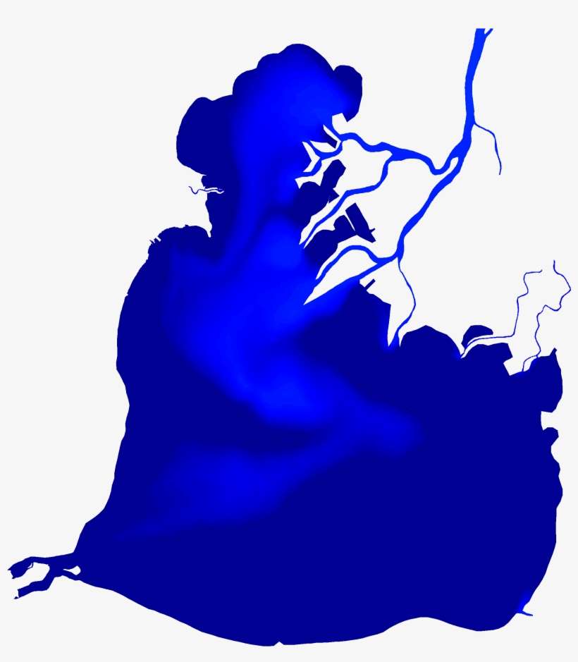 Latest Nowcast Hecwfs Surface Currents, Simulated Tracer, - Illustration, transparent png download