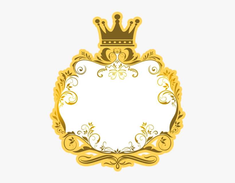 Resultado De Imagen Para Baby Shower Etiqueta Tematica - Fundo Azul Com Coroa Dourada, transparent png download