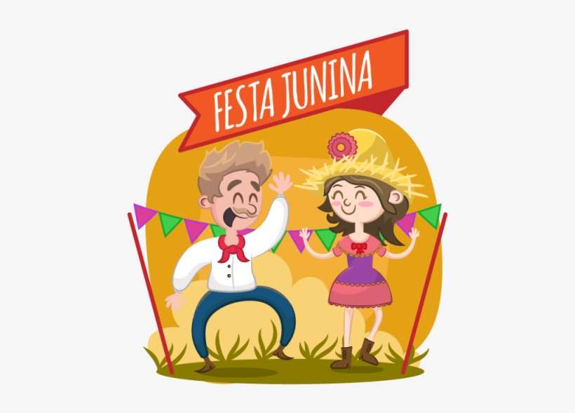 Festa Junina Vector Illustration - Vector Graphics, transparent png download