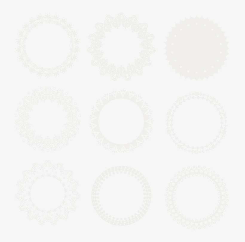 Clip Art Freeuse Stock White Circle Material Transprent - Lace Circle Vector Free Download, transparent png download