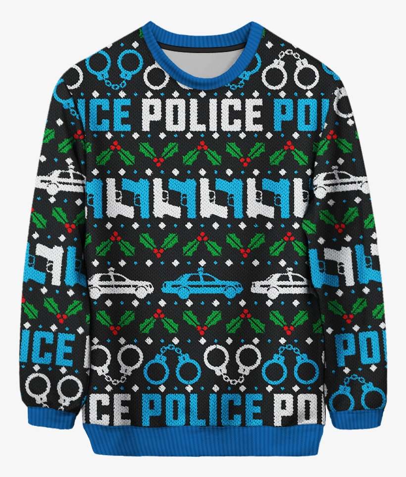 Police Unisex - Christmas Jumper, transparent png download