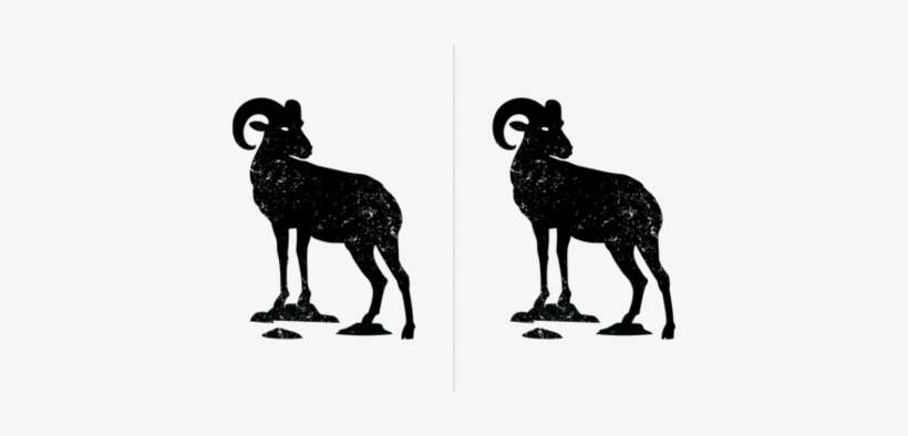 Bighorn Ram Silhouette Fabric By Mariafaithgarcia On - Spoonflower, Inc., transparent png download
