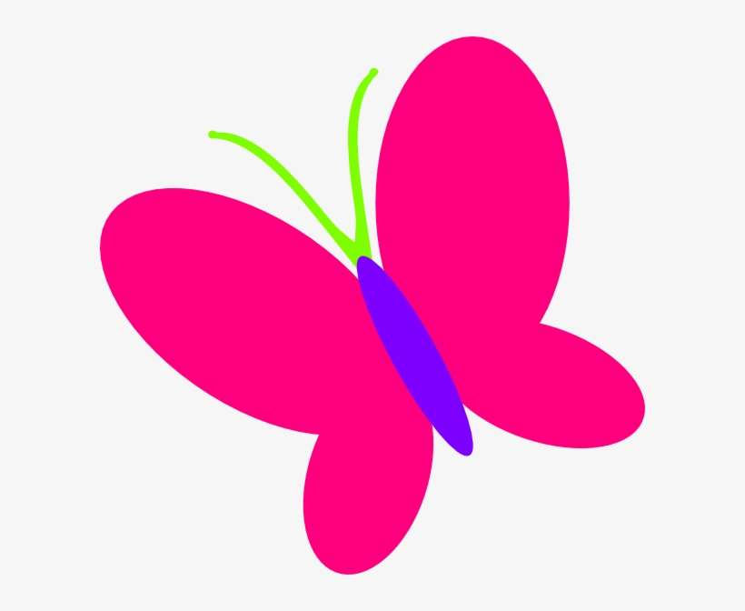 Butterfly Clip Art At Clker - Butterfly Vector Color Png, transparent png download