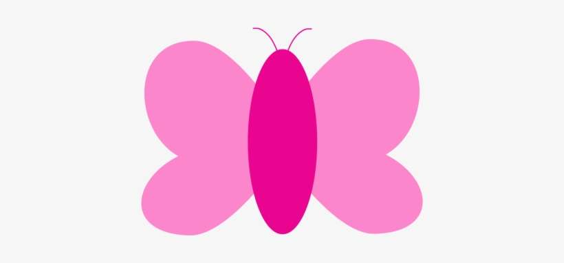 Pink Butterfly Vector Clipart - Pink Butterfly Clip Art, transparent png download