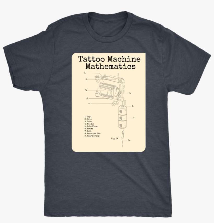 Tattoo Machine Mathematics T-shirt For Him - Shirt, transparent png download