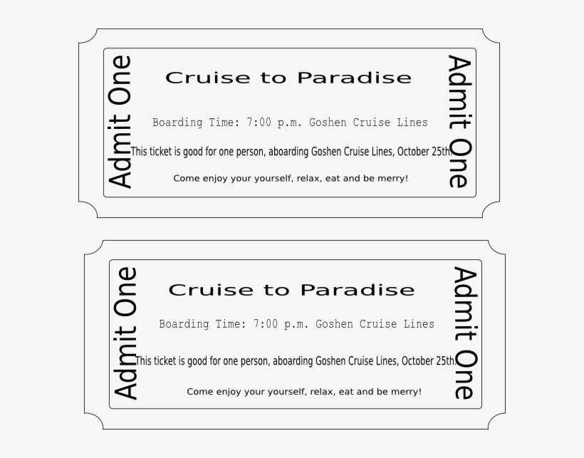 Cruise Ticket Png, transparent png download