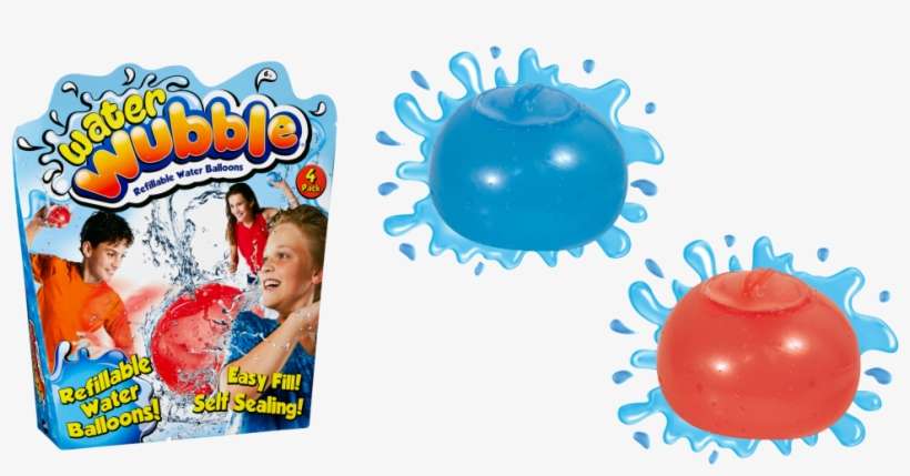 Water Wubble With Packaging - Water Wubble Refillable Water Balloon, transparent png download
