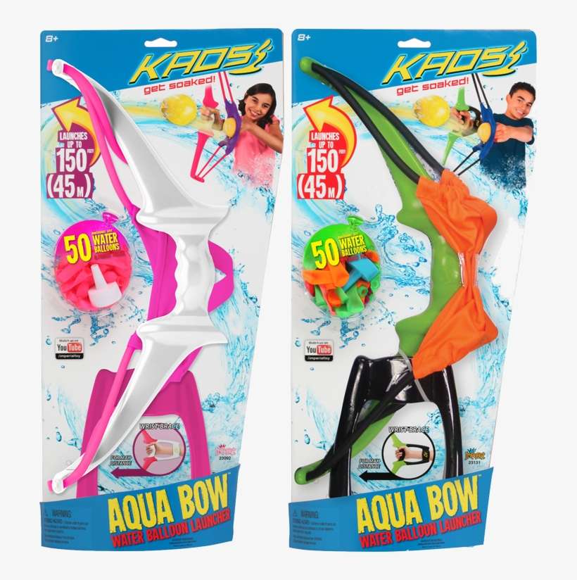Just Simple Water Balloons Are Nice, But You Need An - Kaos Aqua Bow Water Balloon Launcher, transparent png download