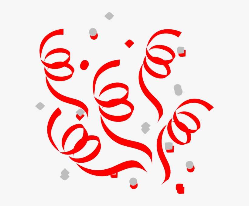 Green Yellow Confetti Clipart - Red Confetti Vector Png, transparent png download