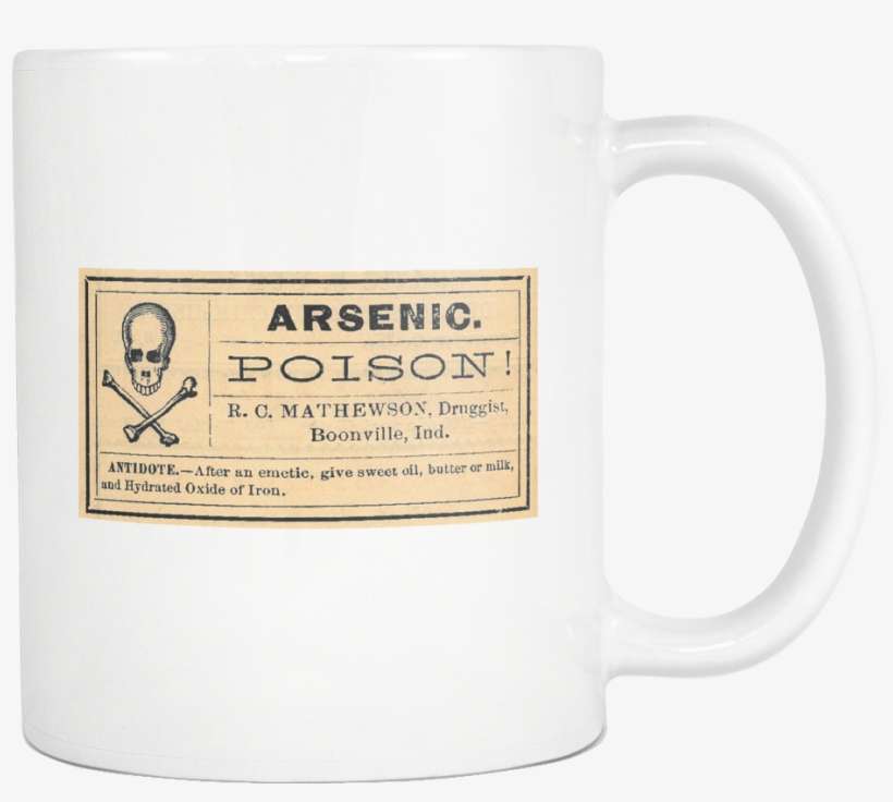 Arsenic Poison Vintage Label Halloween Coffee Mug 11 - Arsenic Poison! Wristlet Purse, Women's, Pale Blue, transparent png download