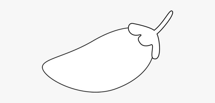 Chili Pepper Clip Art Black And White - Black And White Pepper Png, transparent png download