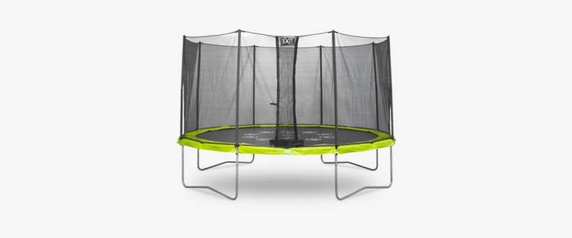 Buying A Twist Trampoline Shop Now At - Exit Twist 14ft Green/grey Trampoline And Enclosure., transparent png download