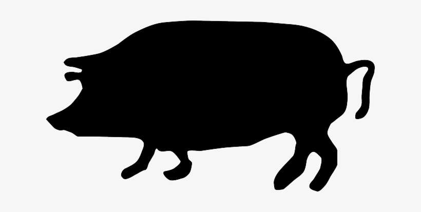 Pig, Animal, Farm, Agriculture, Silhouette - Pig Silhouette Clip Art, transparent png download