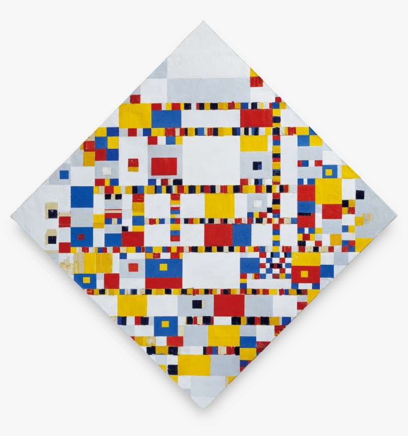 Victory Boogie Woogie, 1944 Piet Mondrian, - Piet Mondrian Victory Boogie Woogie 1944, transparent png download