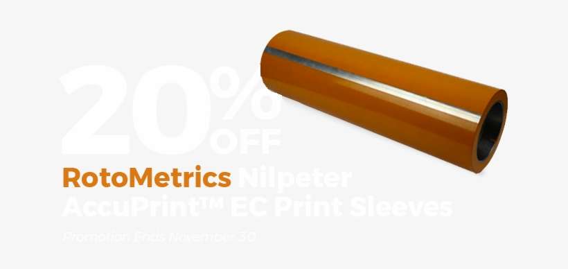 20% Off Rotometrics Nilpeter Accuprint Ec Print Sleeves - Wood, transparent png download